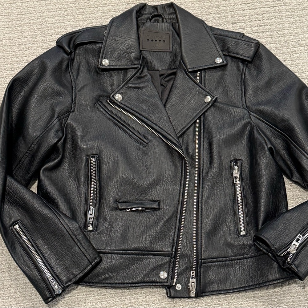NWT Blank NYC Black Leather Jacket